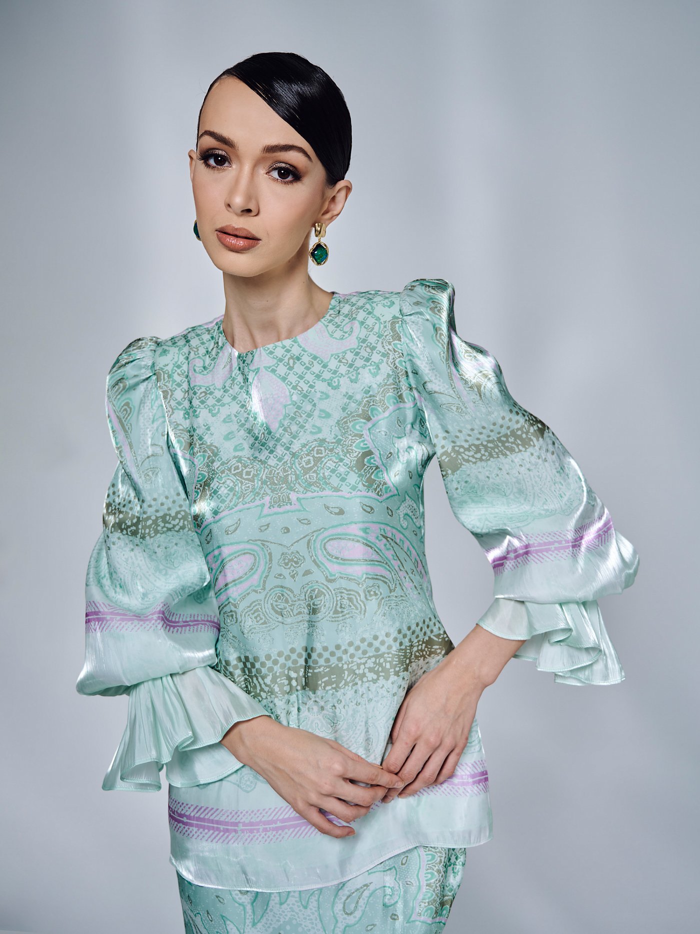 CAMELIA KURUNG - MINT GREEN