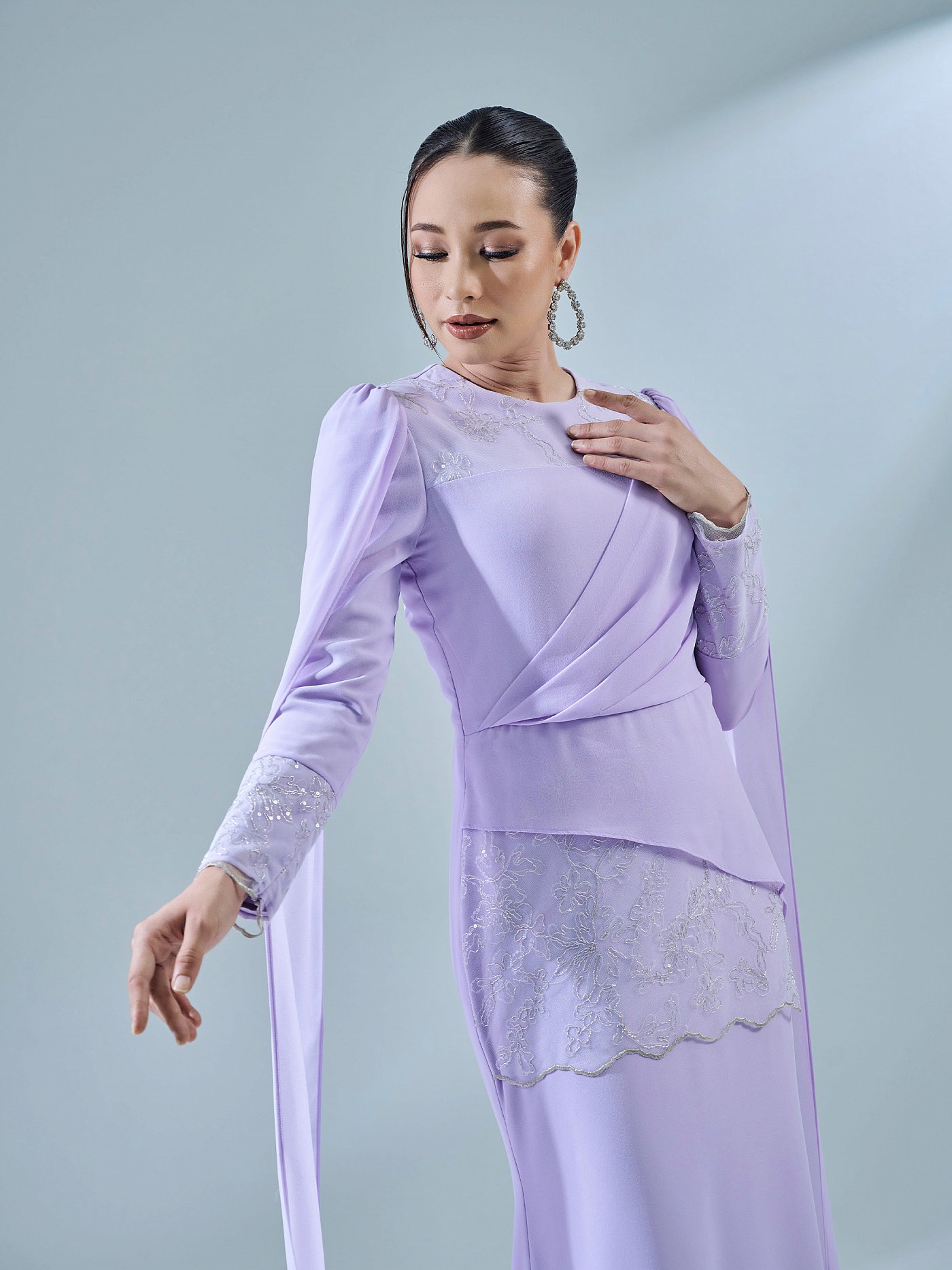 KESNIA DRESS - PASTEL LILAC