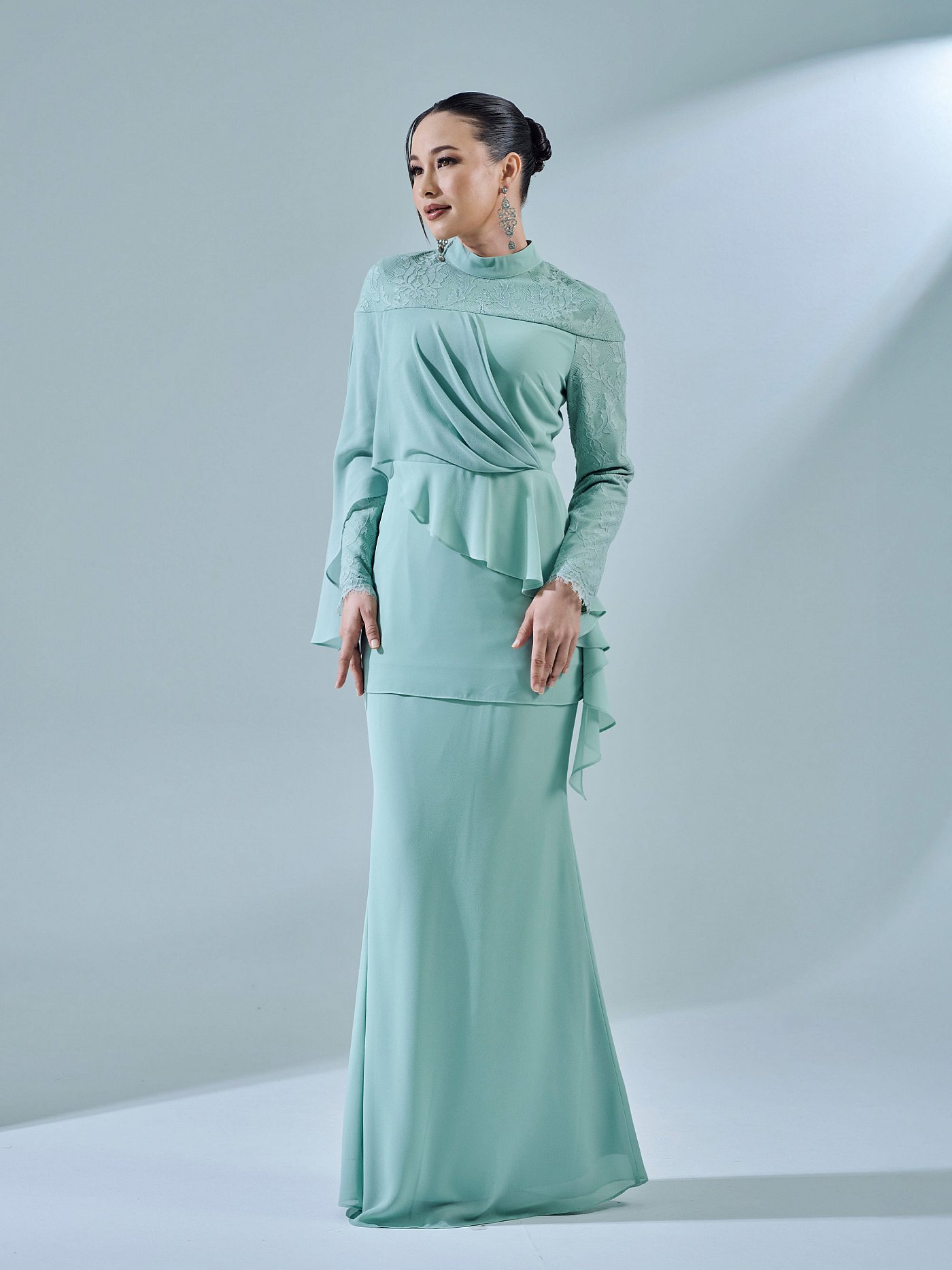 RAVIANA KURUNG - SAGE GREEN