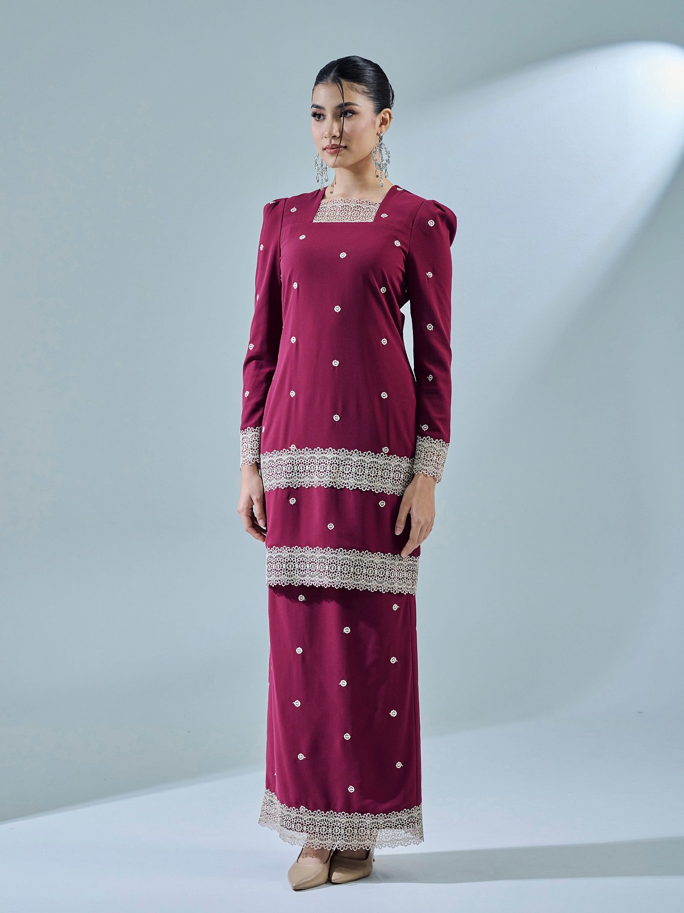 HELLYNA KURUNG - BURGUNDY