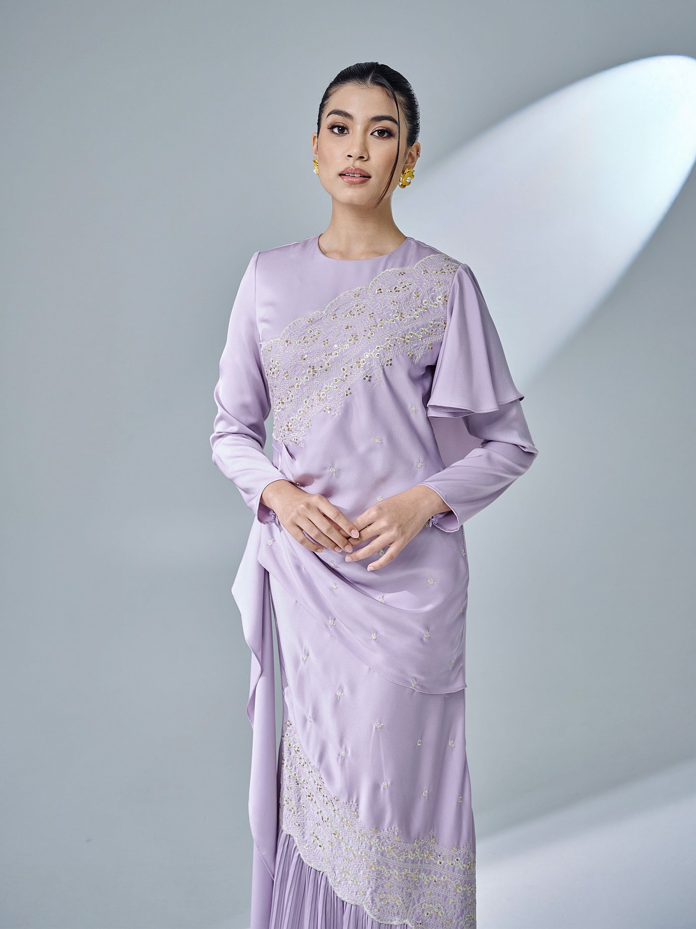 KASTIYA DRESS - PASTEL LILAC