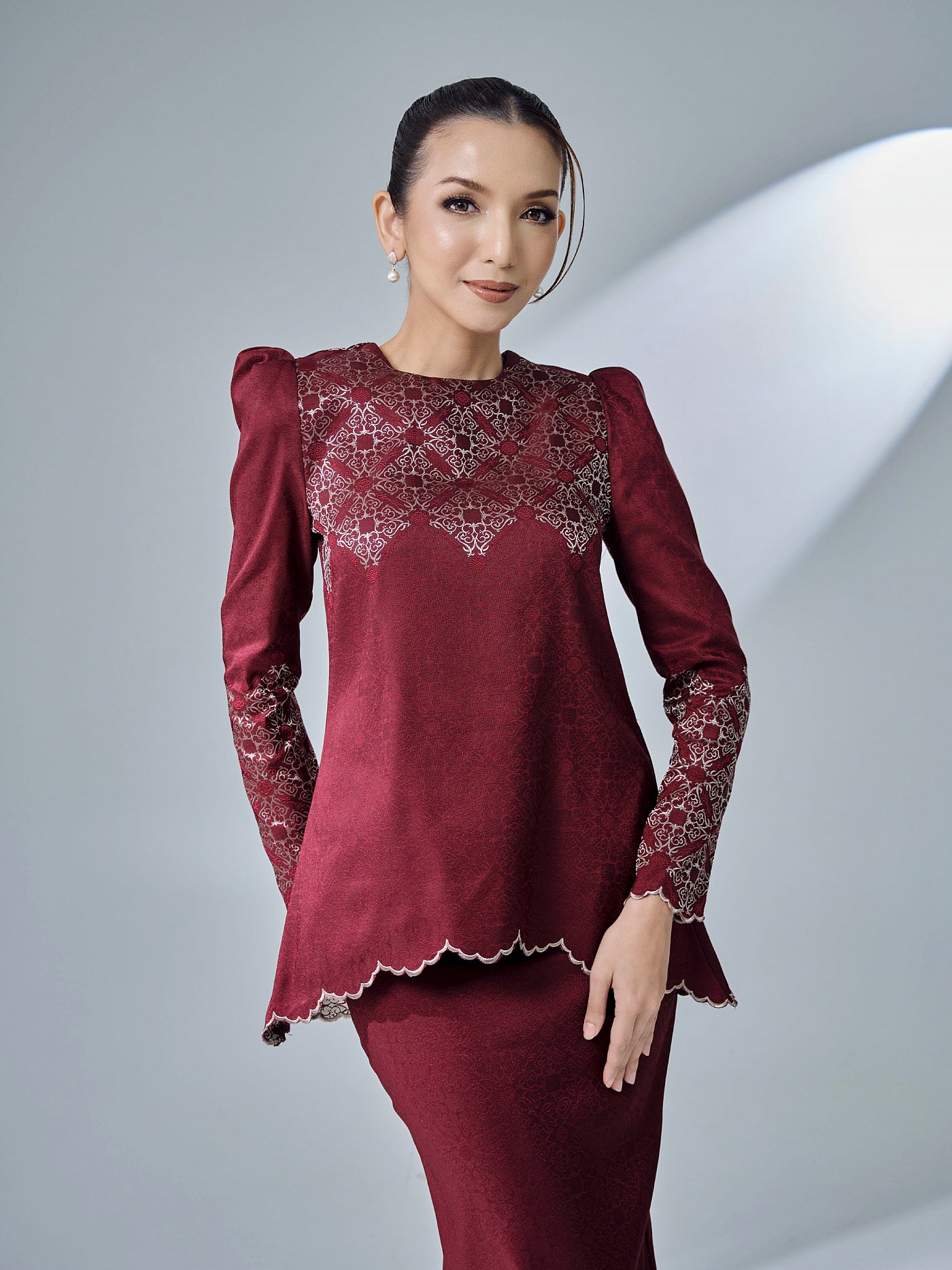 WARDAH KURUNG - MAROON