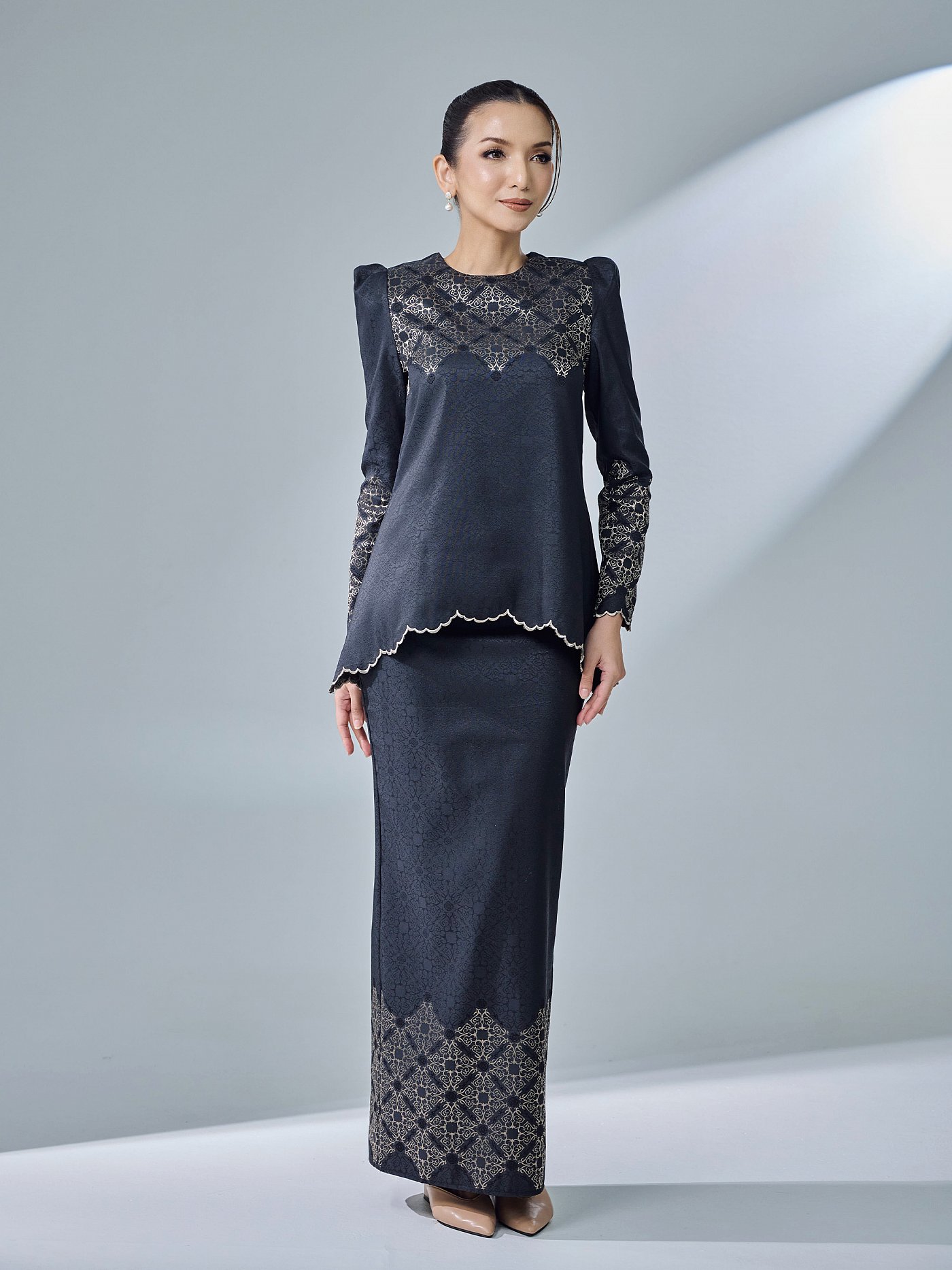 WARDAH KURUNG - BLACK