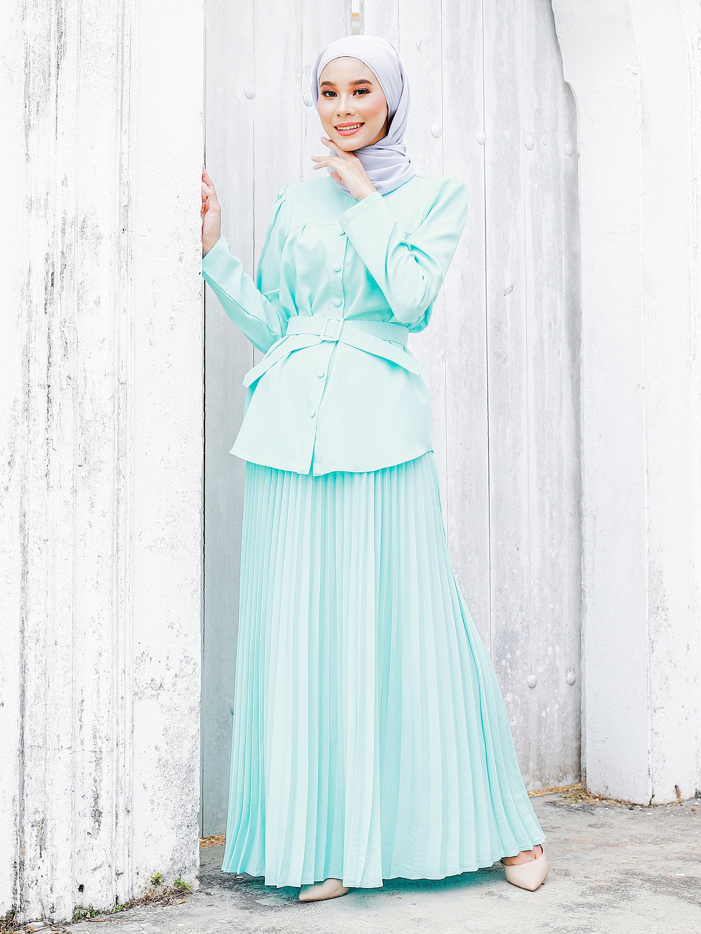 MIRANA DRESS - AQUA MINT