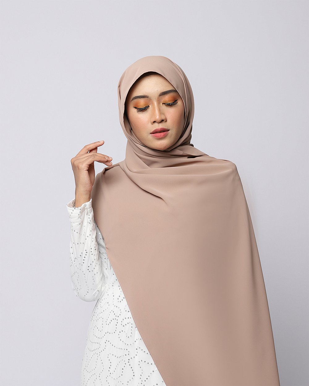 LABELLE SHAWL - NATURAL BROWN