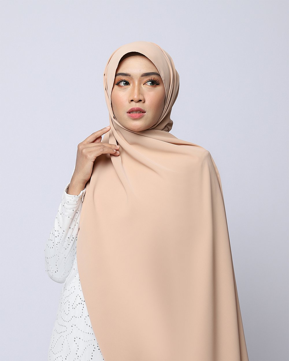 LABELLE SHAWL - BEIGE BROWN
