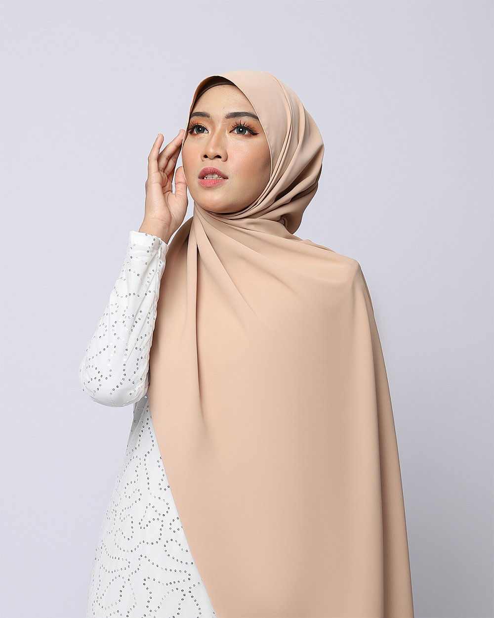 LABELLE SHAWL - BEIGE BROWN