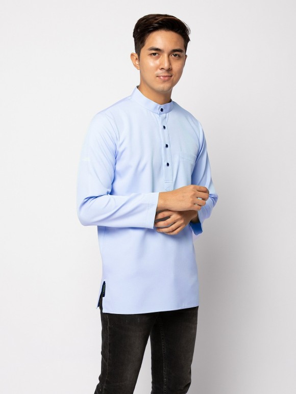 HELMICO KURTA BUTTON - SERENITY BLUE HELMICO KURTA BUTTON - SERENITY BLUE