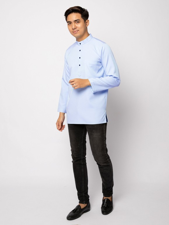 HELMICO KURTA BUTTON - SERENITY BLUE HELMICO KURTA BUTTON - SERENITY BLUE