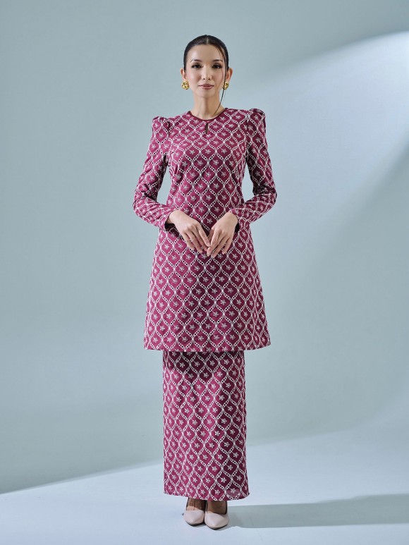 LEONA KURUNG - BURGUNDY LEONA KURUNG - BURGUNDY