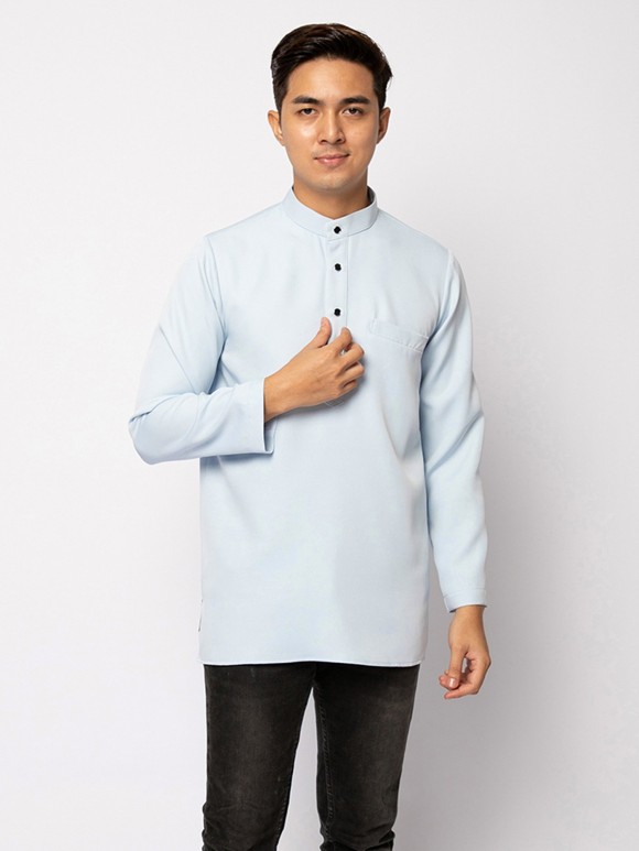 HELMICO KURTA BUTTON - BABY BLUE HELMICO KURTA BUTTON - BABY BLUE