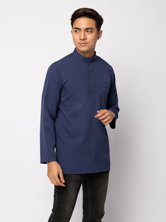 HELMICO KURTA BUTTON - DEEP NAVY HELMICO KURTA BUTTON - DEEP NAVY