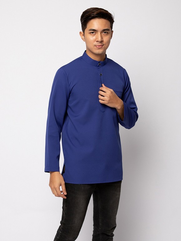 HELMICO KURTA BUTTON - INDIGO BLUE HELMICO KURTA BUTTON - INDIGO BLUE