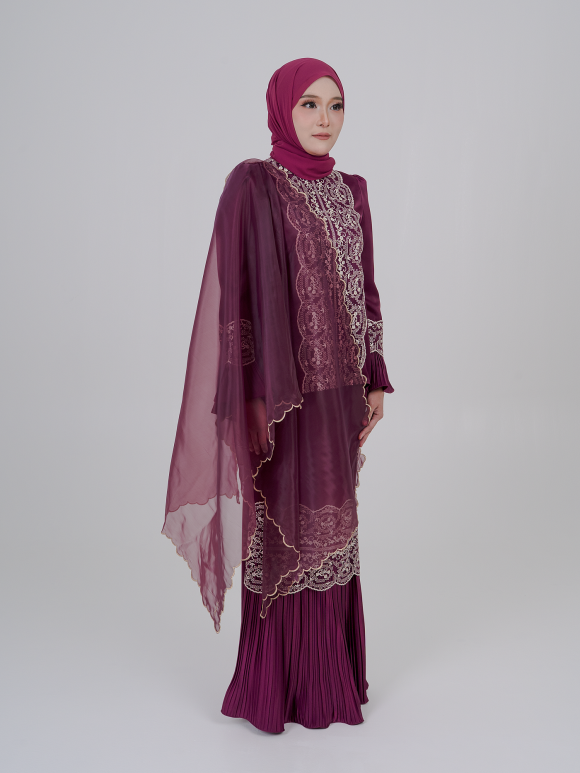 LOWELLE SELENDANG - BURGUNDY LOWELLE SELENDANG - BURGUNDY