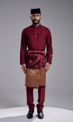 KHAREEF BAJU MELAYU - MAROON KHAREEF BAJU MELAYU - MAROON