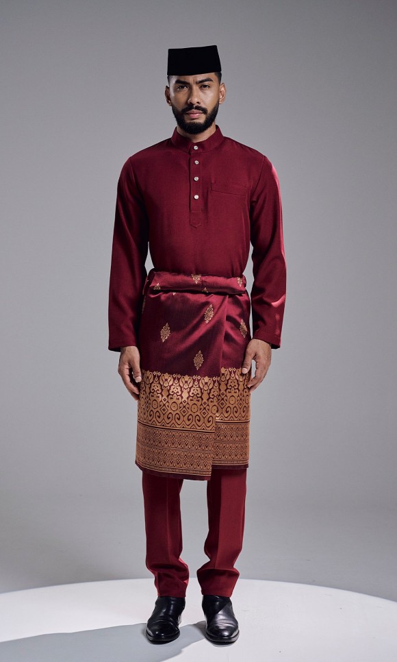 KHAREEF BAJU MELAYU - MAROON KHAREEF BAJU MELAYU - MAROON