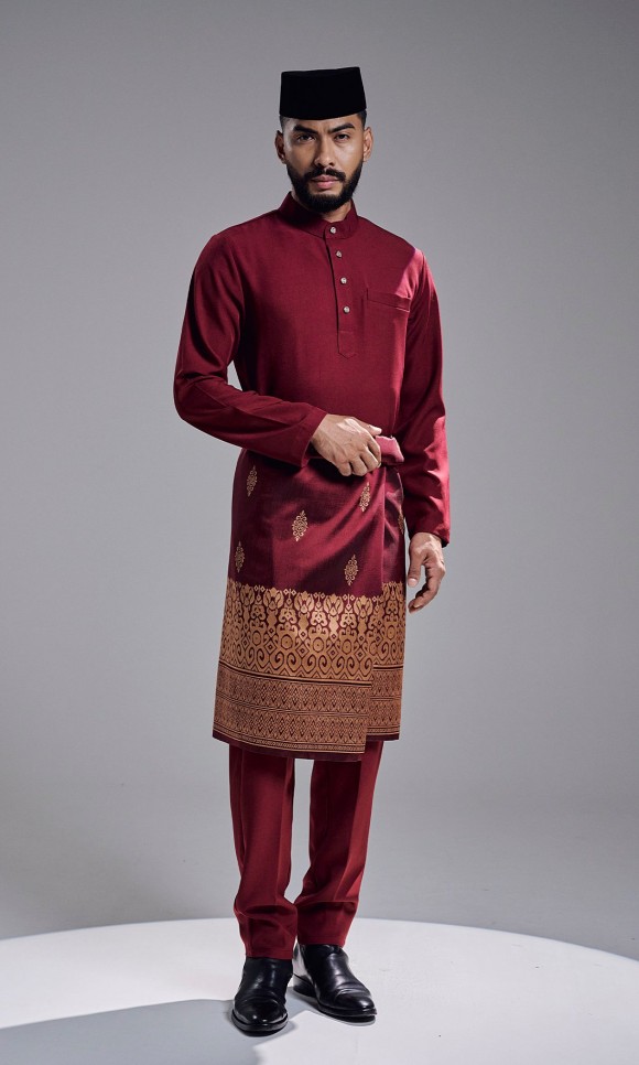 KHAREEF BAJU MELAYU - MAROON KHAREEF BAJU MELAYU - MAROON