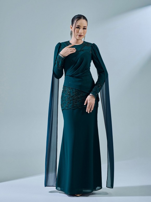 KESNIA DRESS - EMERALD TEAL KESNIA DRESS - EMERALD TEAL