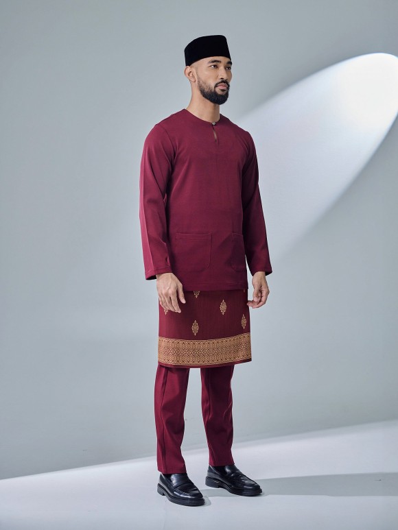 ANDIKA BAJU MELAYU - MAROON ANDIKA BAJU MELAYU - MAROON
