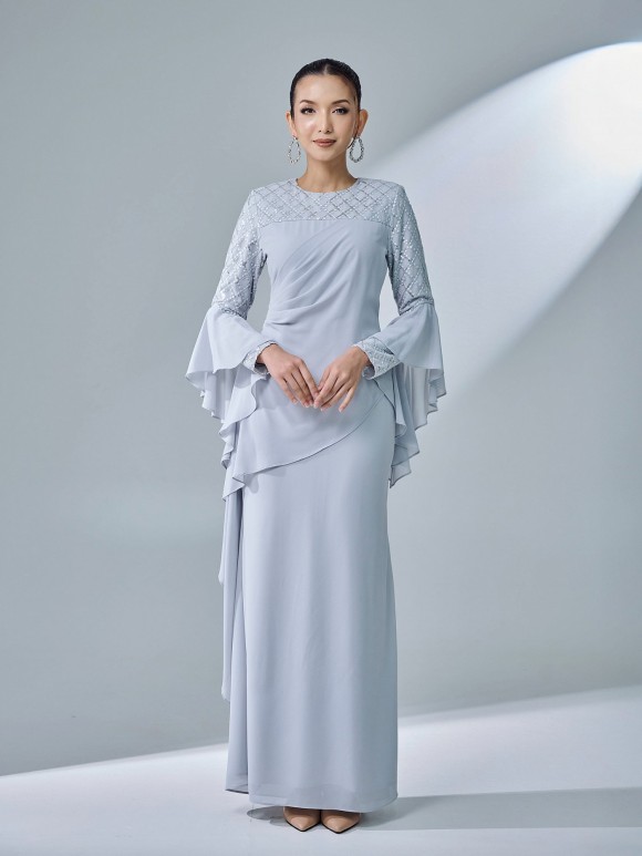 MISLIA DRESS - LIGHT GREY MISLIA DRESS - LIGHT GREY
