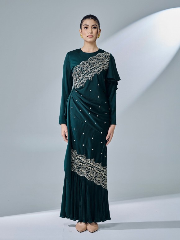 KASTIYA DRESS - EMERALD TEAL KASTIYA DRESS - EMERALD TEAL