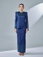 WARDAH KURUNG - NAVY WARDAH KURUNG - NAVY