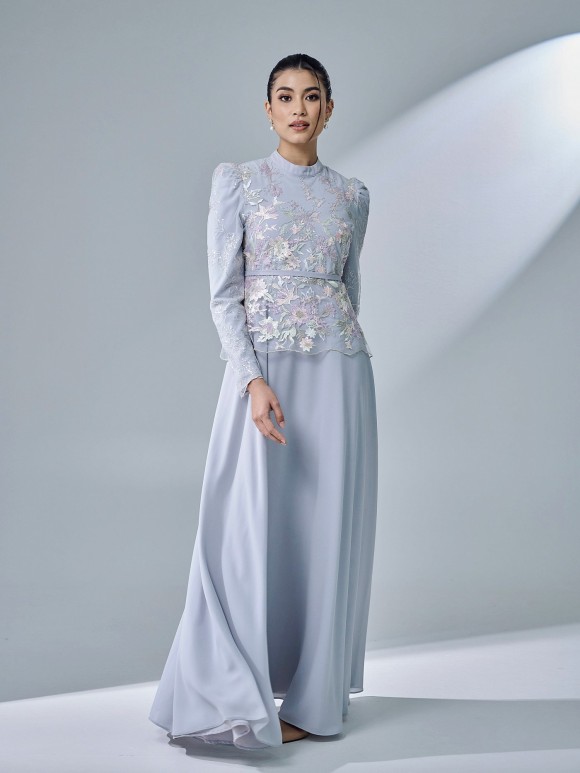 LOWELLA DRESS - LIGHT GREY LOWELLA DRESS - LIGHT GREY