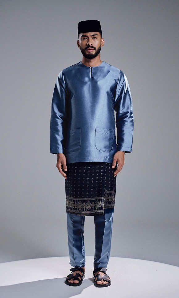 AZRAVI BAJU MELAYU - ASH BLUE AZRAVI BAJU MELAYU - ASH BLUE