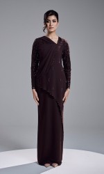 KASTIA DRESS - MAHOGANY KASTIA DRESS - MAHOGANY