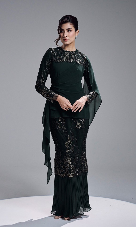 ESRIANA KURUNG - DARK GREEN ESRIANA KURUNG - DARK GREEN