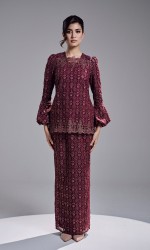 SHAZA KURUNG - BURGUNDY SHAZA KURUNG - BURGUNDY