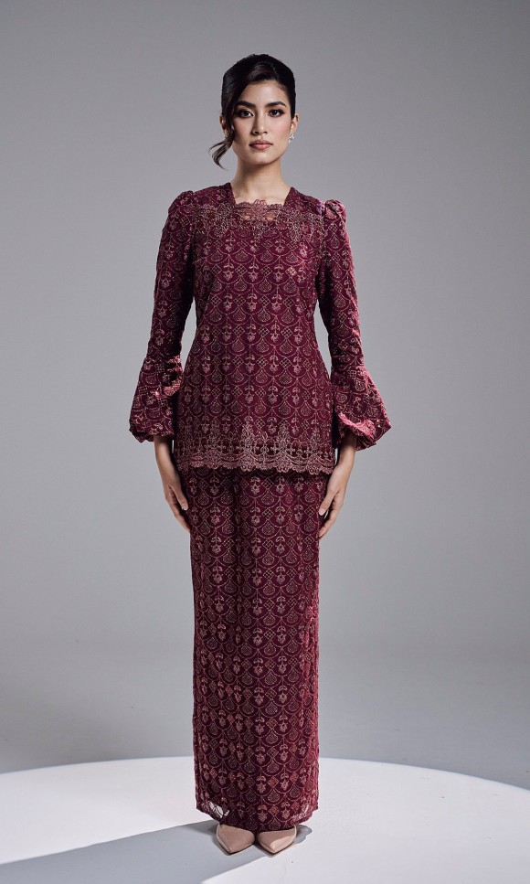 SHAZA KURUNG - BURGUNDY SHAZA KURUNG - BURGUNDY