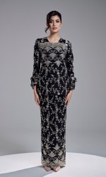 AMBER KURUNG - BLACK AMBER KURUNG - BLACK