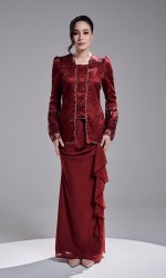 SARABIACA KURUNG - MAROON SARABIACA KURUNG - MAROON