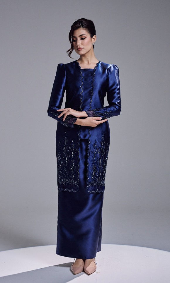 HAATIYA KURUNG - NAVY HAATIYA KURUNG - NAVY