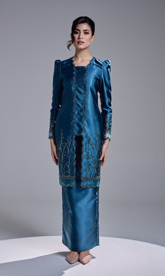 HAATIYA KURUNG - TEAL BLUE HAATIYA KURUNG - TEAL BLUE