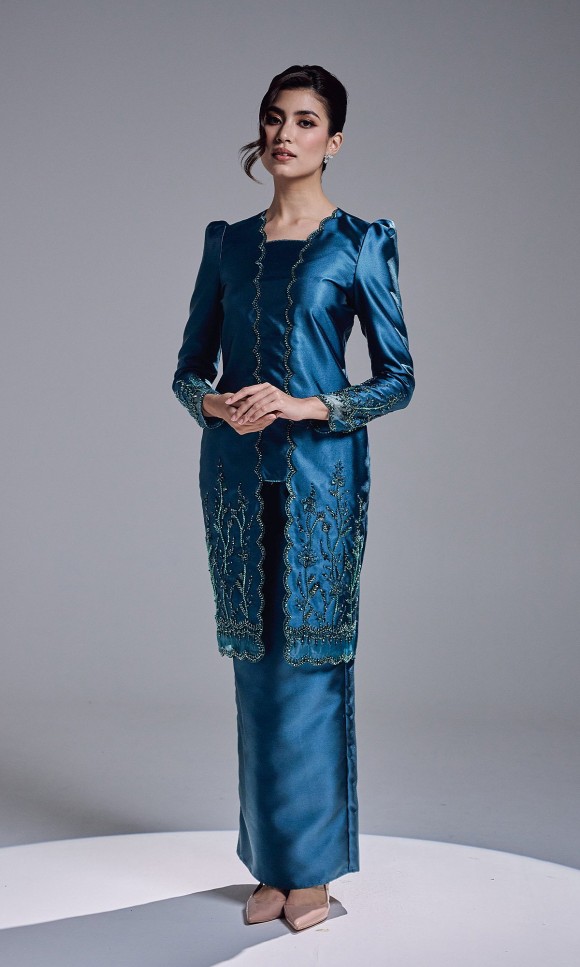 HAATIYA KURUNG - TEAL BLUE HAATIYA KURUNG - TEAL BLUE