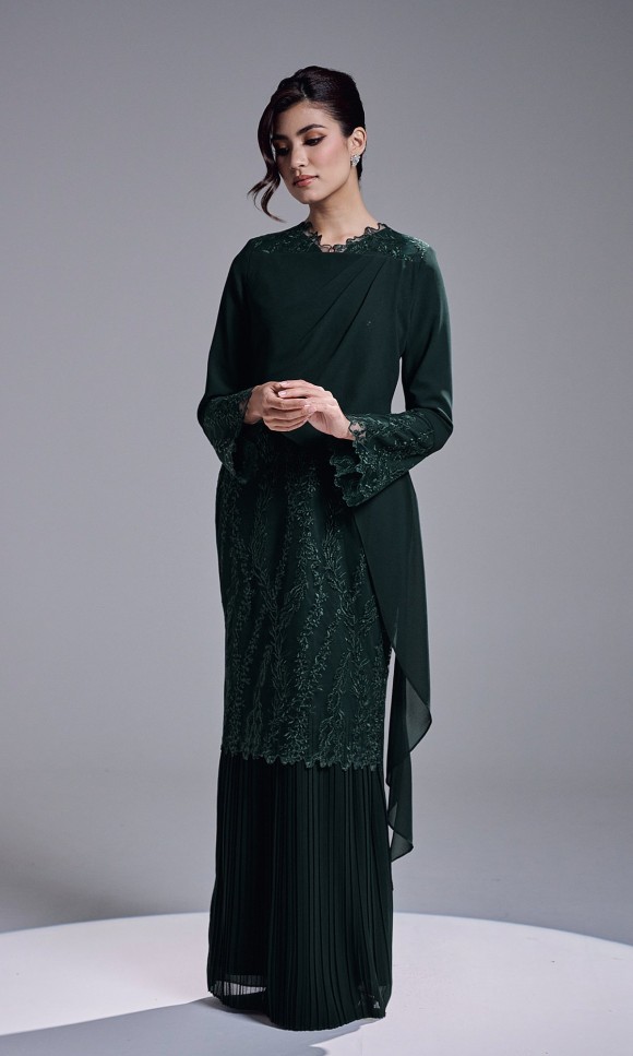 RANIA DRESS - DARK GREEN RANIA DRESS - DARK GREEN