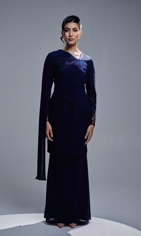 VERIANA KURUNG - NAVY VERIANA KURUNG - NAVY