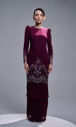 ZENIA KURUNG - BURGUNDY ZENIA KURUNG - BURGUNDY