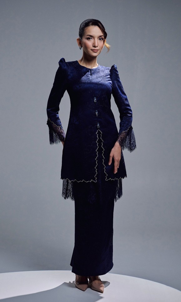 ELVARIN KURUNG - NAVY ELVARIN KURUNG - NAVY