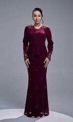 SADEERA KURUNG - BURGUNDY SADEERA KURUNG - BURGUNDY