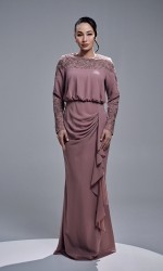 ALEESA DRESS - DUSTY MAUVE ALEESA DRESS - DUSTY MAUVE
