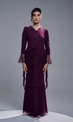 MIREYA DRESS - DARK PURPLE MIREYA DRESS - DARK PURPLE