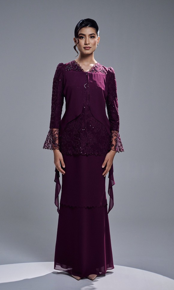 MIREYA DRESS - DARK PURPLE MIREYA DRESS - DARK PURPLE