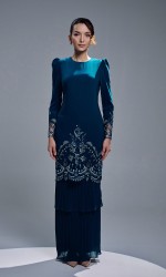 ZENIA KURUNG - TEAL BLUE ZENIA KURUNG - TEAL BLUE
