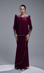 DANIA KURUNG - BURGUNDY DANIA KURUNG - BURGUNDY