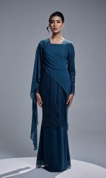ESTIARA DRESS - TEAL BLUE ESTIARA DRESS - TEAL BLUE