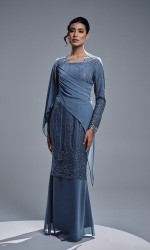 ESTIARA DRESS - ASH BLUE ESTIARA DRESS - ASH BLUE