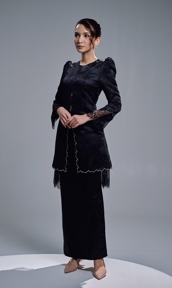 ELVARIN KURUNG - BLACK ELVARIN KURUNG - BLACK